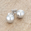 Julie Rhodium Sphere Stud Earrings