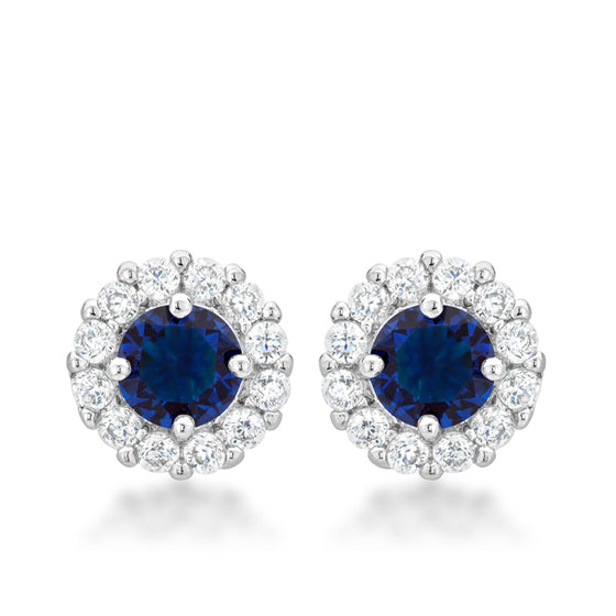 Bella Bridal Earrings in Blue