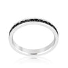 Stylish Stackables with Jet Black Crystal Ring