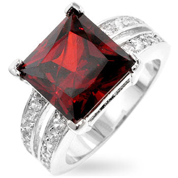 Garnet Princess Ring