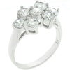 Round Cubic Zirconia Cluster Ring