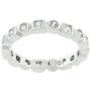 Silvertone Eternity Stackable Band
