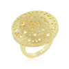 Textured Golden Saucer Ring