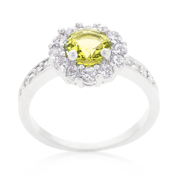 Bella Birthstone Engagement Ring in Yellow